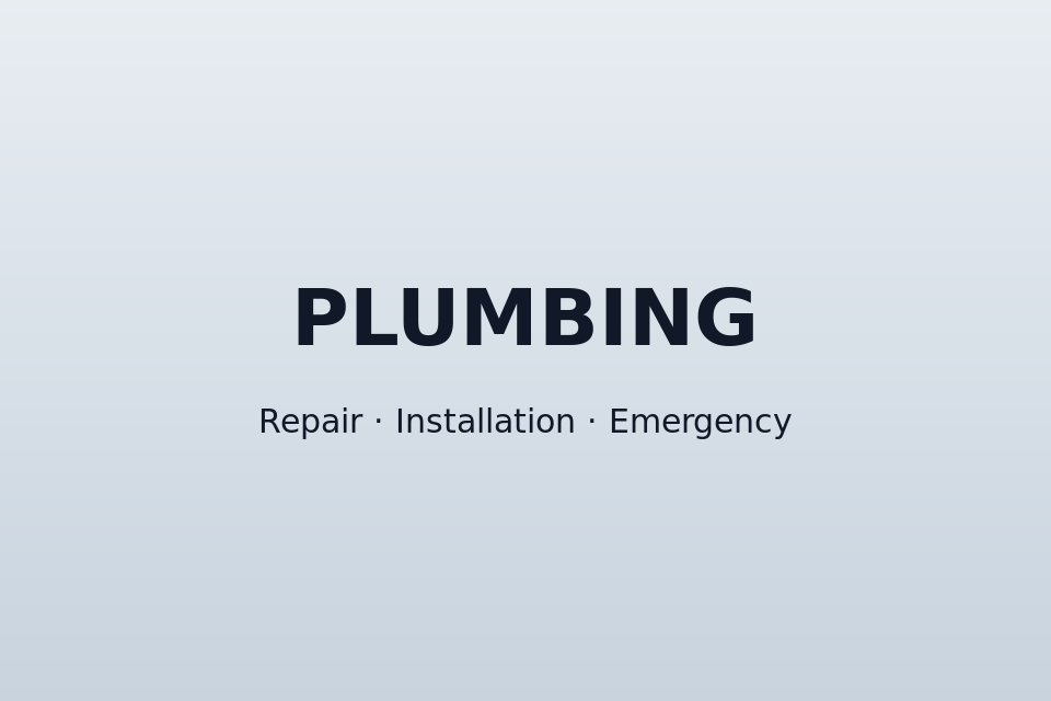 Home Plumbing Repair & Installation